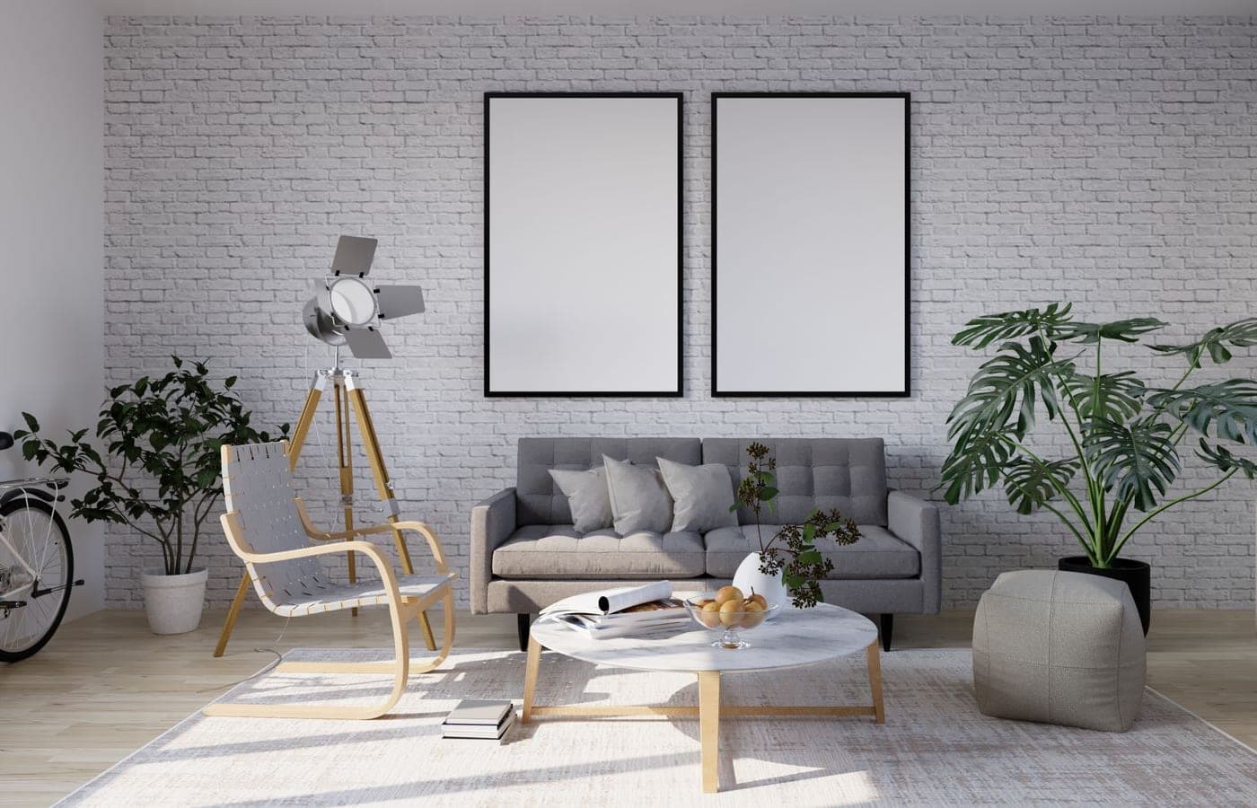 Salon moderne et lumineux
